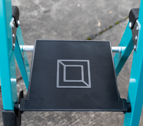 Tritteleiter einseitig begehbar Petrol 3 Stufen  | © Riesa Outlet GmbH